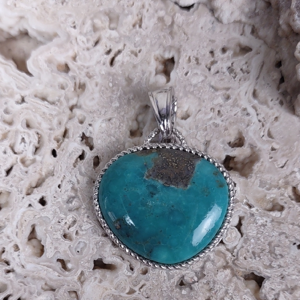 Campo Frio Turquoise/Sterling Silver Enhancer Pendant